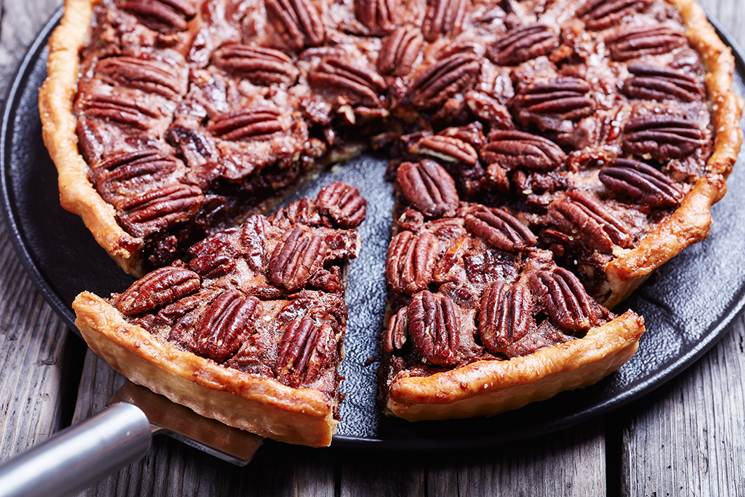 Easy Chocolate Bourbon Pecan Pie